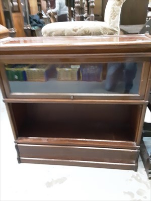 Lot 853 - Early 20th century mahogany two section Globe Wernicke bookcase