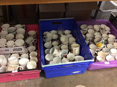 Lot 416 - Large quantity Royal Commemorative mugs and cups