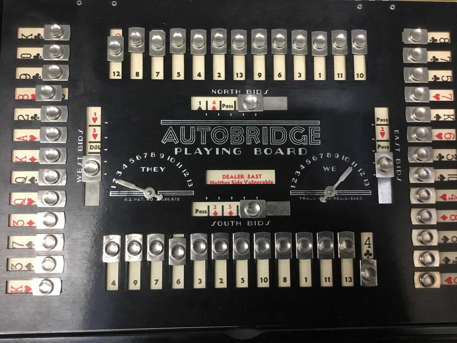 Lot 145 - Art Deco ‘Autobridge’ scoring board