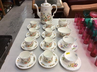 Lot 443 - Aynsley Cottage Garden coffee set and Shelley tea ware