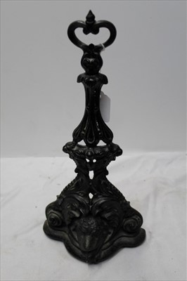 Lot 1861 - Victorian Coalbrookdale cast iron door stop