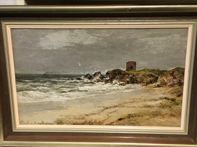 Lot 176 - Stewart Rutherford (Early 20th century) oil on board - Lady Tower, signed and dated 1924, inscribed to label verso, framed