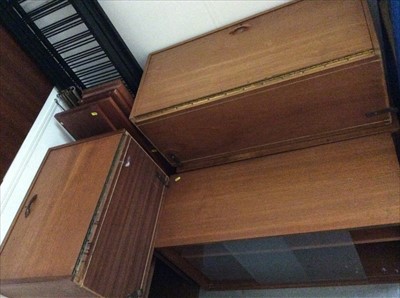 Lot 921 - 1970's teak ladderax wall shelving unit