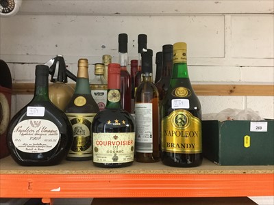 Lot 269 - Group of various bottles of wines and spirits including miniatures