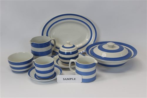 Lot 2064 - T. G. Green Cornish ware blue and white tea...