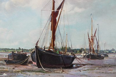 Lot 926 - A.S.H. Hogg - Low Tide at Pin Mill