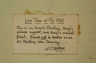 Lot 926 - A.S.H. Hogg - Low Tide at Pin Mill