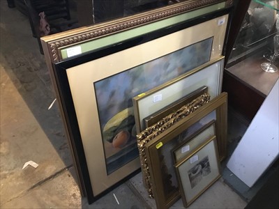 Lot 223 - Collection of framed pictures, including pastels and oils