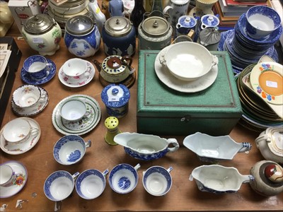 Lot 298 - Collection of assorted china to include George Jones Abbey, biscuit barrels and other china.