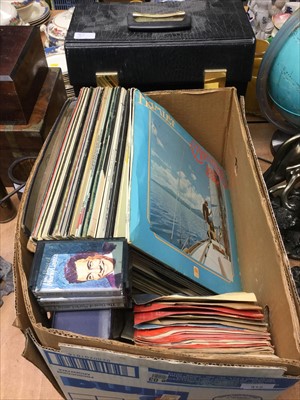 Lot 312 - Box of various LP's together with a case of LP's