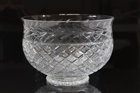 Lot 2070 - Good quality Waterford Crystal punch bowl -...