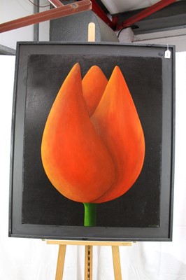 Lot 95 - Peter McCarthy (b. 1955) oil on canvas - Tulip