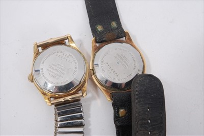 Lot 49 - Two gold plated Ebel wristwatches and five other watches