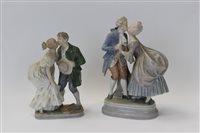 Lot 2075 - Two Royal Copenhagen porcelain figures groups -...