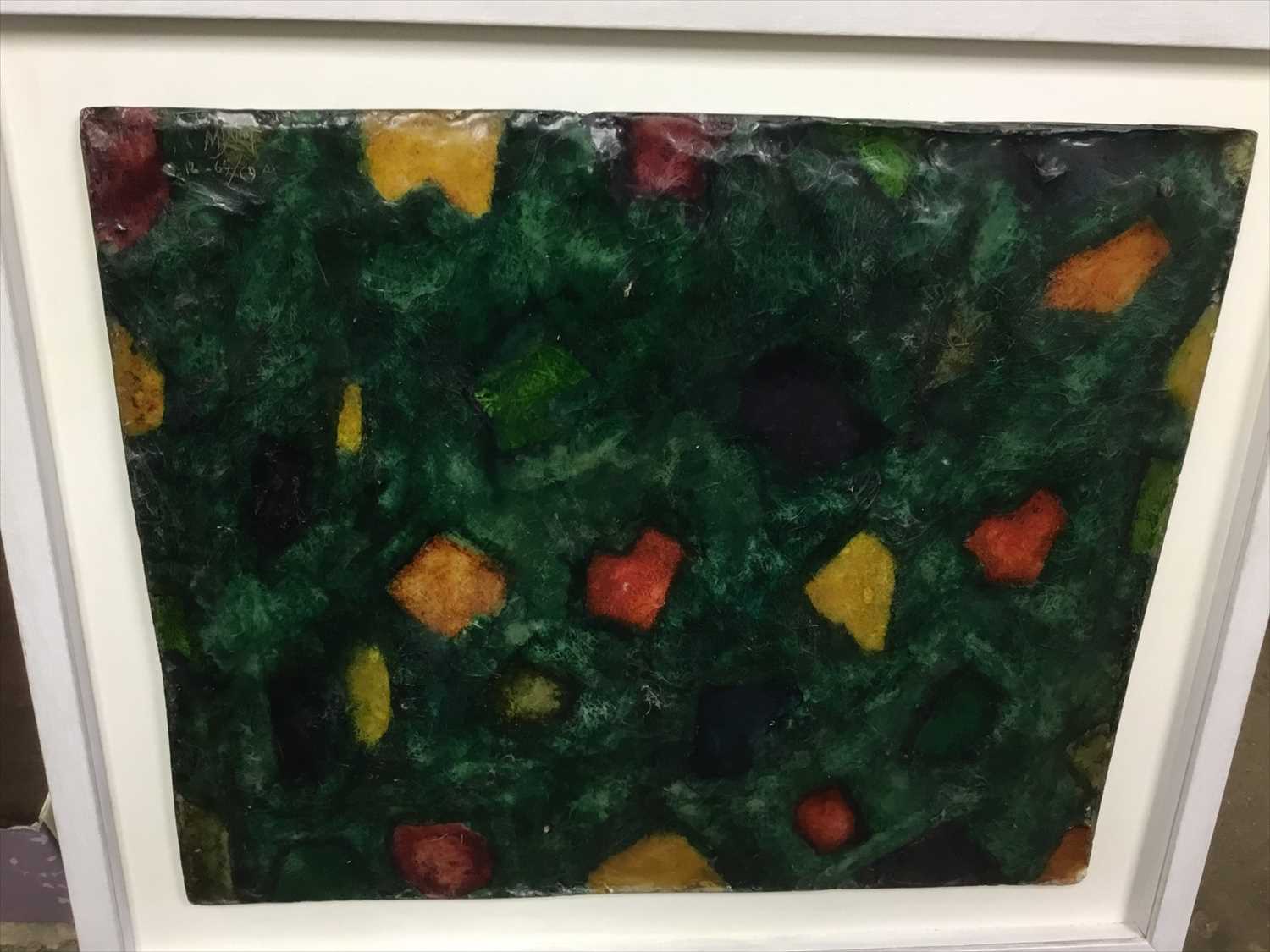 Lot 219 - Maurice Jadot (1896-1963) unique resin relief sculpture, signed and inscribed, framed, gallery label verso
