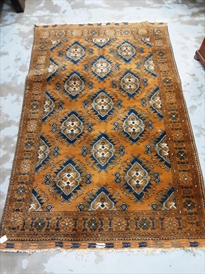 Lot 951 - Gold Afghan Khalmamadi rug