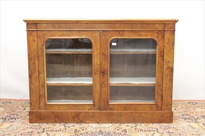 Lot 1278 - Victorian walnut credenza