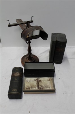 Lot 1881 - Stereoscopic viewer and lot slides