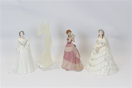 Lot 2084 - Two Coalport limited edition figures - Queen...