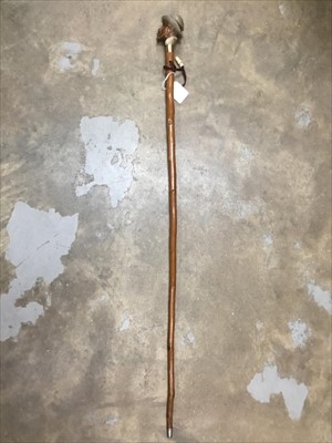 Lot 688 - Unusual early 20th century novelty walking stick