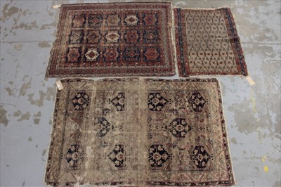 Lot 1411 - Antique Persian rug, two others