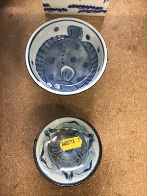 Lot 65 - Pair of Oriental Ginger Jars, scroll and other items
