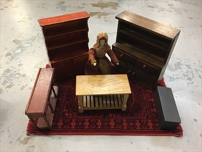 Lot 95 - Selection dolls house furniture and accessories