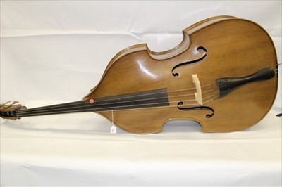 Lot 1765 - Double bass in a soft case