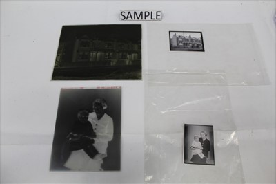 Lot 329 - Collection of ten Edwardian glass negatives
