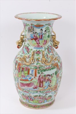Lot 49 - 19th Century Chinese Canton porcelain vase