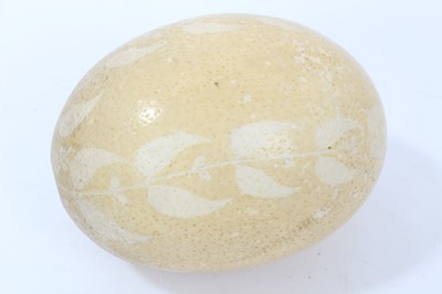 Lot 169 - Antique painted ostrich egg