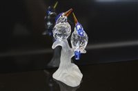 Lot 2102 - Swarovski crystal model - Malachite Kingfisher,...