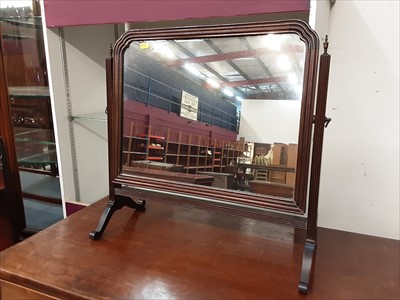 Lot 868 - Mahogany framed swing mirror