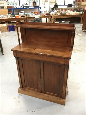 Lot 877 - William IV Mahogany chiffonier with ledge back