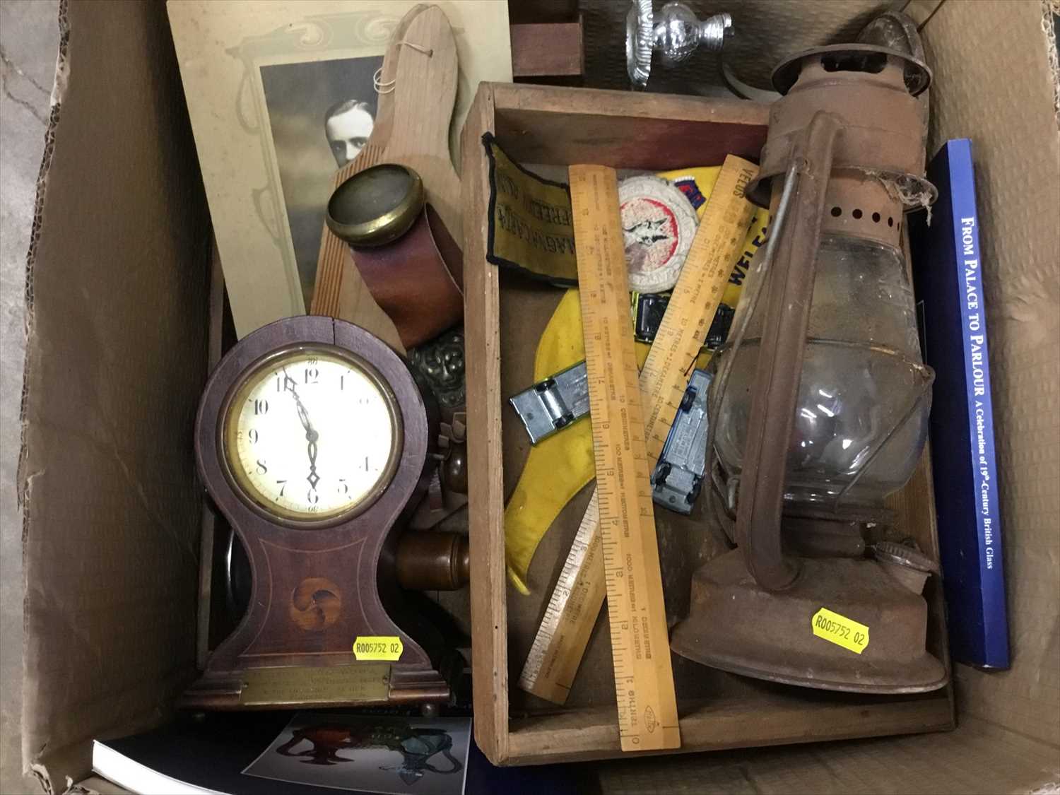 Lot 182 - Four boxes of assorted metalware and sundries