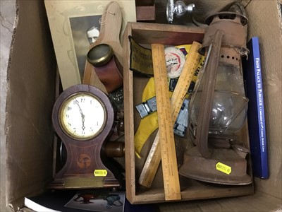 Lot 182 - Four boxes of assorted metalware and sundries