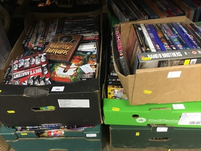 Lot 196 - Six boxes of DVDs