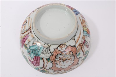 Lot 88 - 18th century Chinese famille rose Mandarin-style porcelain bowl