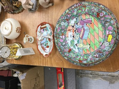 Lot 292 - Lot oriental and other china and clock