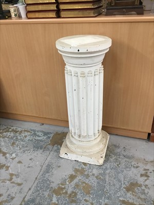 Lot 897 - Old fluted pedestal