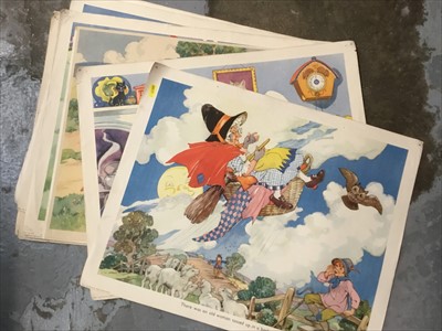 Lot 237 - Collection of Vintage unframed Nursery prints