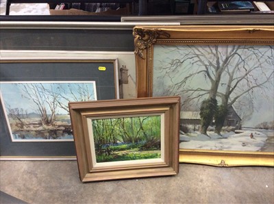 Lot 554 - David Green - five original works - landscapes