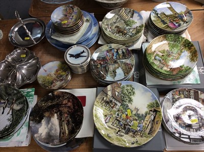 Lot 413 - Collection of collectors plates and plated ware