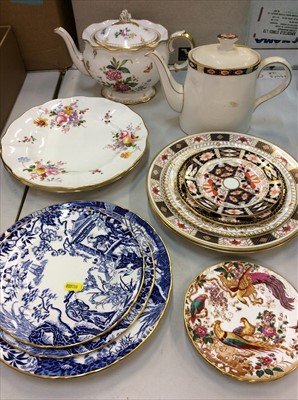 Lot 448 - Two Royal Crown Derby Teapots, together with collection of Royal Crown Derby plates