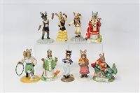 Lot 2123 - Six Royal Doulton Bunnykins Exclusively for...