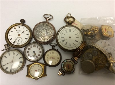 Lot 660 - Pocket watches and various watch parts