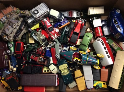 Lot 455 - One box of model vehicles to include Corgi classics and Lledo Vanguards