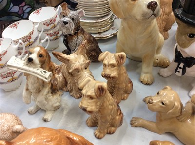 Lot 458 - Group of Sylvac and other animal ornaments together with a teaset