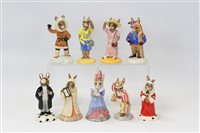 Lot 2125 - Five Royal Doulton Bunnykins of the Year...