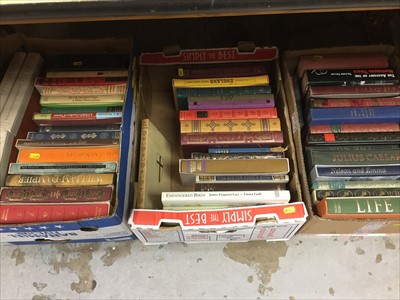 Lot 306 - Three boxes of books, mostly folio society